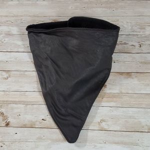 Black Fleece Lined Waterproof‎ Leather Face Mask Bandana Neck Gaiter